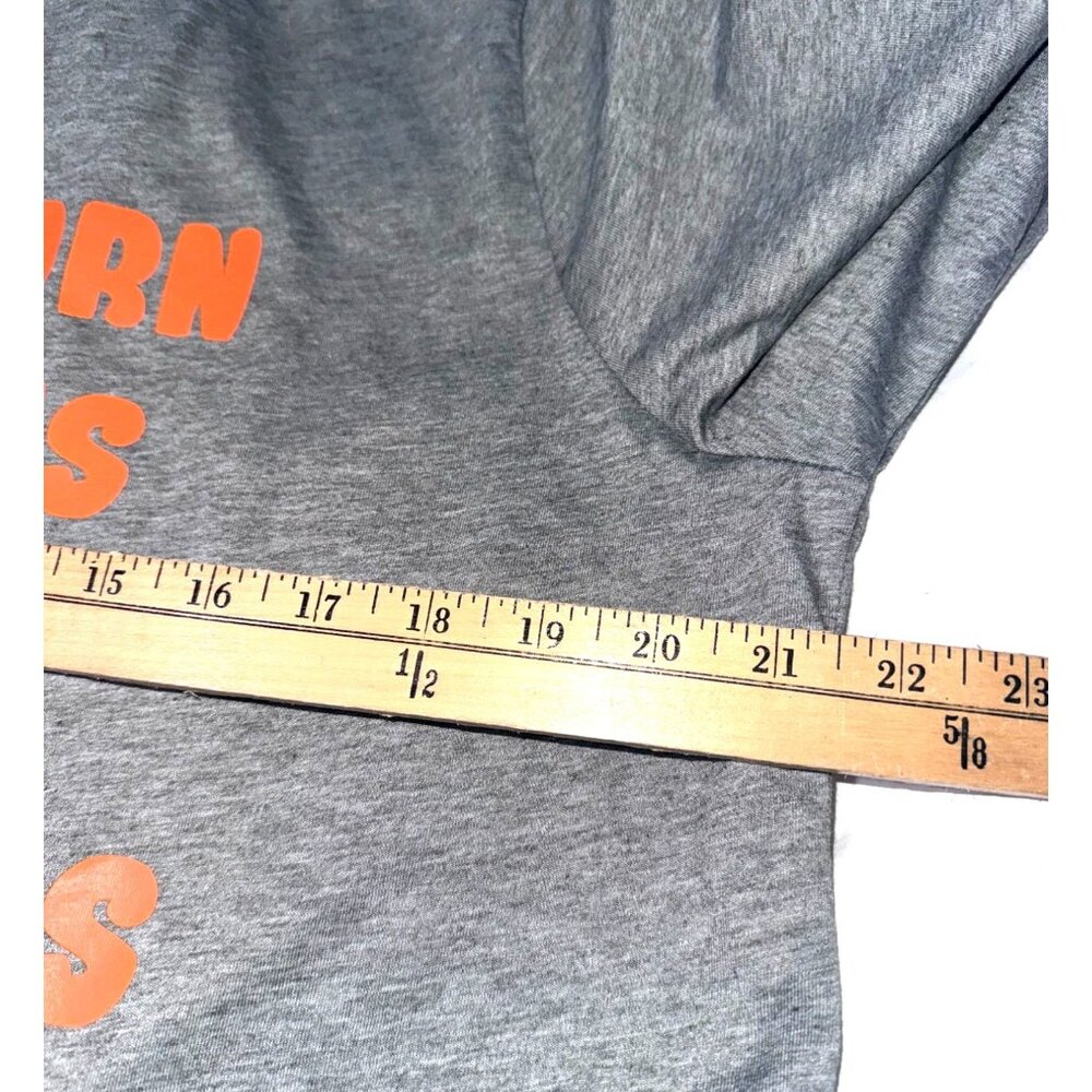 Celebrate Halloween Graphic Long Sleeve Shirt XXL Gray With Orange & Black Text - Picture 5 of 6